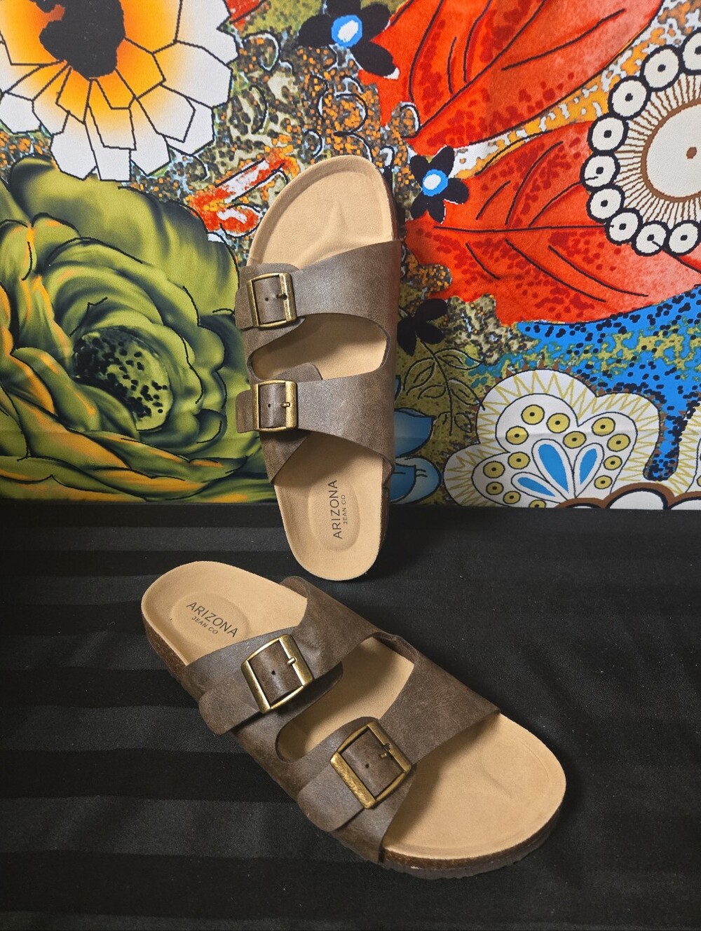 New No Box Arizona Jean Co Fireside Women's US Size 10 Brown Slide Sandals